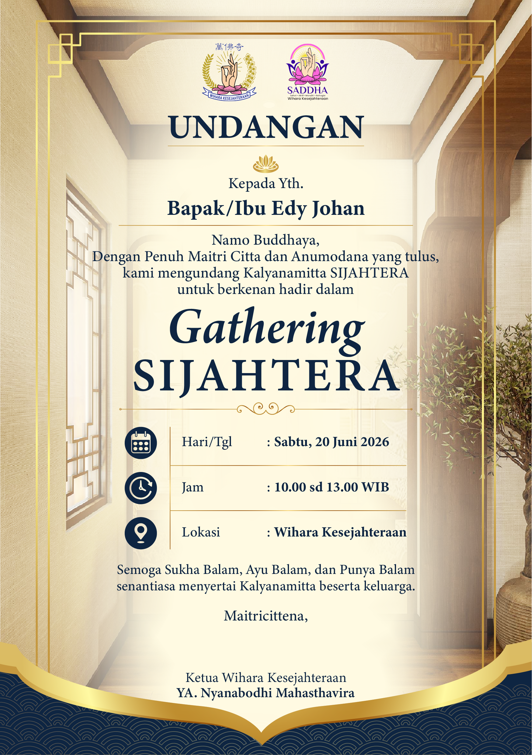 Undangan Depan